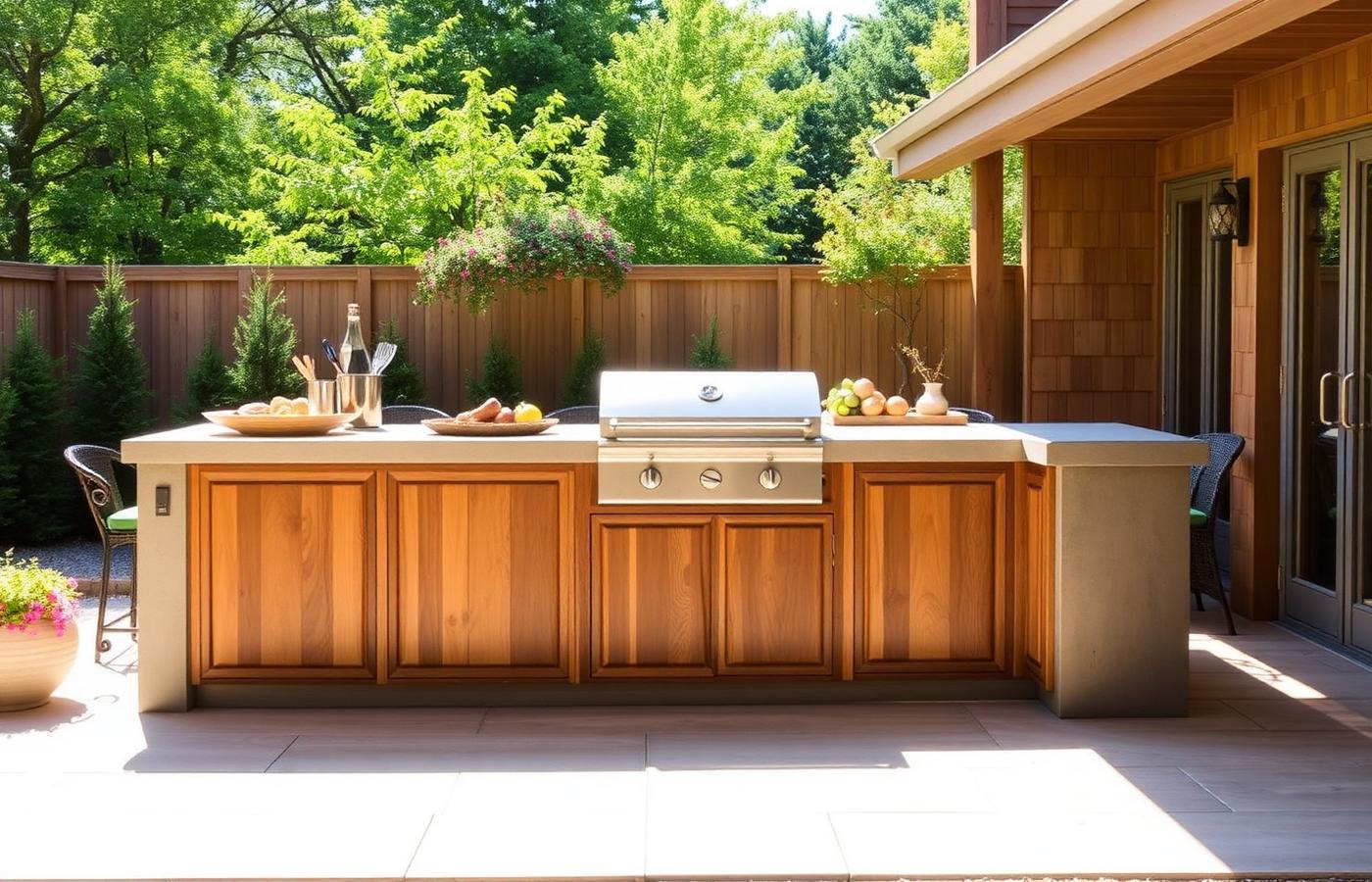 Outdoor counter design reference